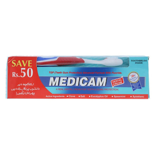 Medicam Dental Cream Tooth Paste Brush Pack