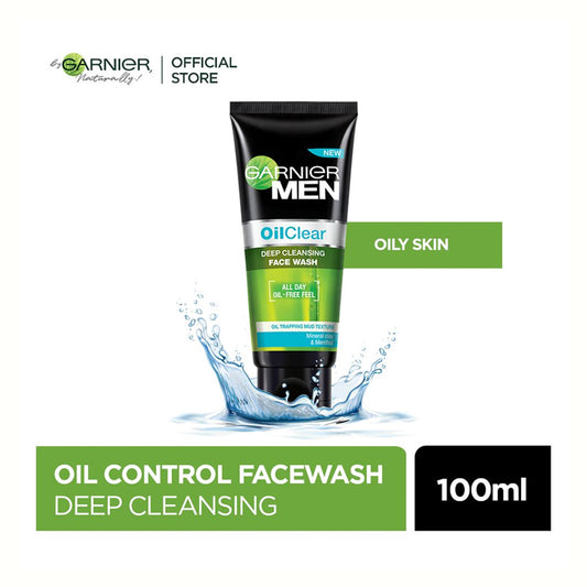 GARNIER MEN OIL CLEAR DEEP CLEANSING FACE WASH