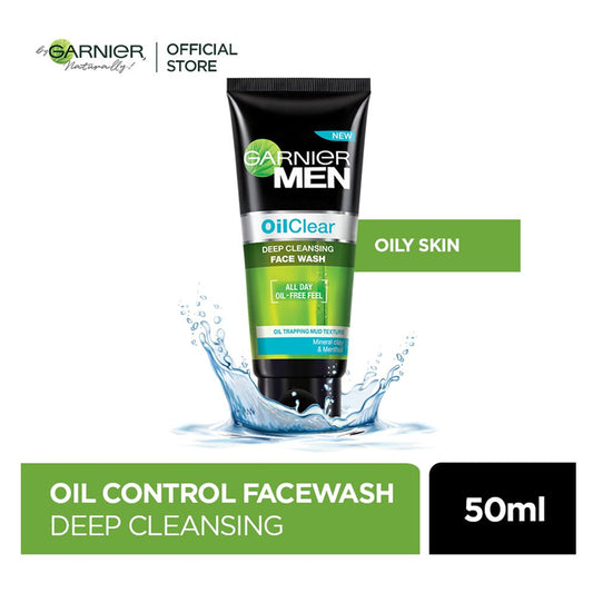 GARNIER MEN OIL CLEAR DEEP CLEANSING FACE WASH