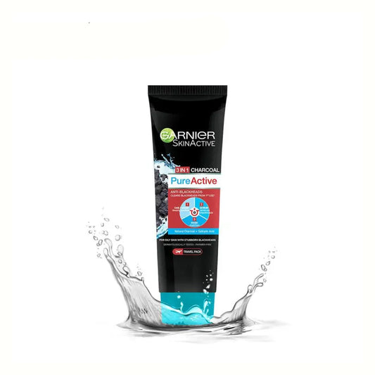 GARNIER SKIN ACTIVE PURE 3IN1CHARCOAL FACE WASH