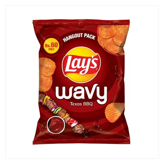 LAYS WAVY BBQ CHIPS