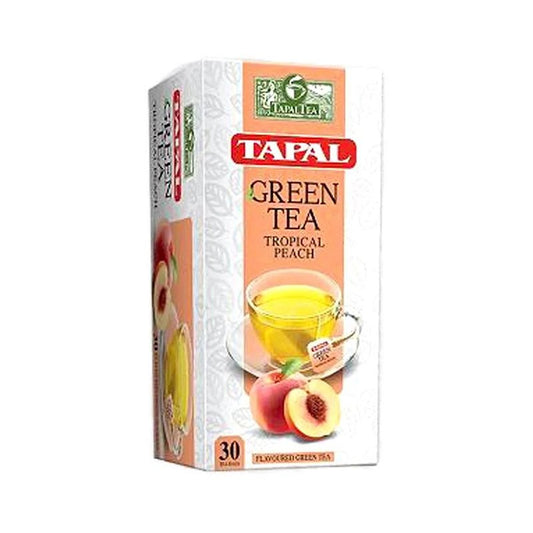 Tapal Tropical Peach Green Tea T/b 30pcs