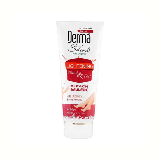 DERMA SHINE LIGHTENING HAND &FEET BLEACH FACE MASK