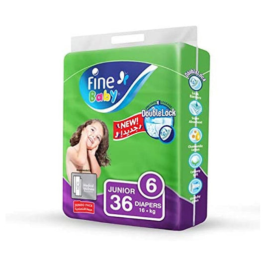 Fine Baby Diaper Medium 36pcs  Soft & Super Absorbent for Babies