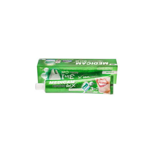 Medicam Ultra Fresh Green Gel Toothpaste 75g Long Lasting Freshness