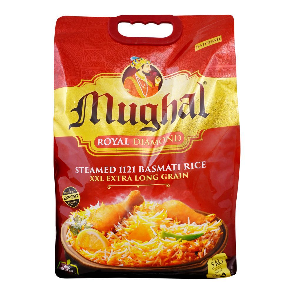 Mughal Royal Diamond 1121 Basmati Rice 5kg  Premium Aromatic Rice
