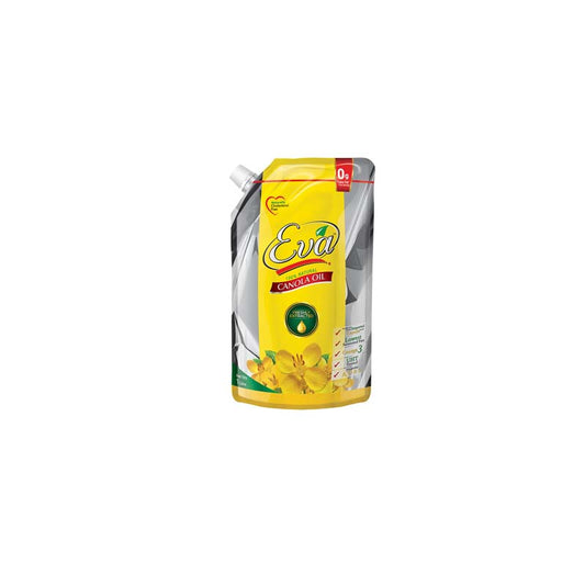 EVA CANOLA COOKING OIL STANDUP POUCH 1LTR