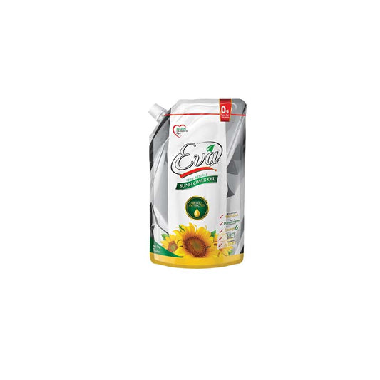 EVA SUNFLOWER COOKING OIL STANDUP POUCH 1LTR