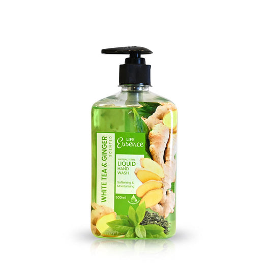 LIFE ESSENCE WHITE TEA & GINGER HAND WASH 500ML