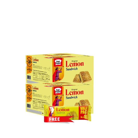 Pf Lemon Sandwich Biscuit Halfroll Rs 40