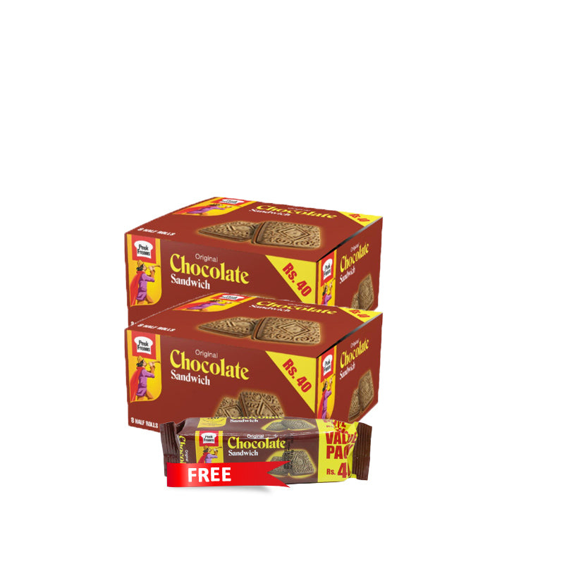 Pf Chocolate Sandwich Biscuithalf Roll Rs 40