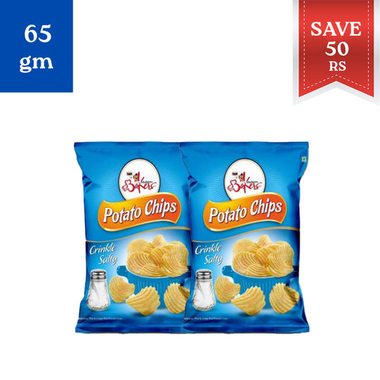 Kababjees Bakers Crinkle Saltypotato Chips 65Gm