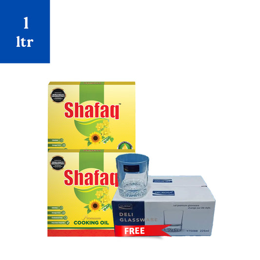 Shafaq Cooking Oil Pouch 1Ltr X 5