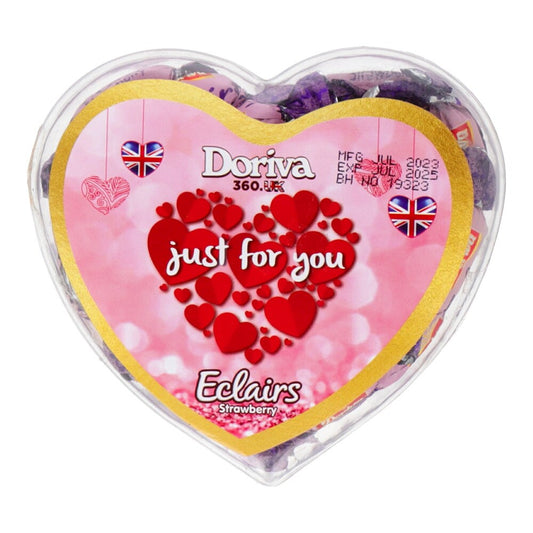 DORIVA 360.UK ECLAIRS CHOCOLATE CRYSTAL HEART