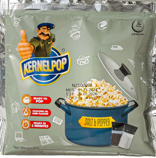 Kernal Pop Salt & Pepper Popcorn Box