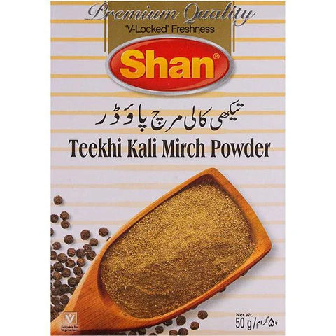 SHAN TEEKHI KALI MIRCH POWDER (50 G)